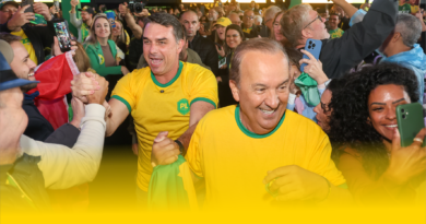 Casa lotada: Jorginho Mello e Flávio Bolsonaro lançam pré-candidaturas em SC…
